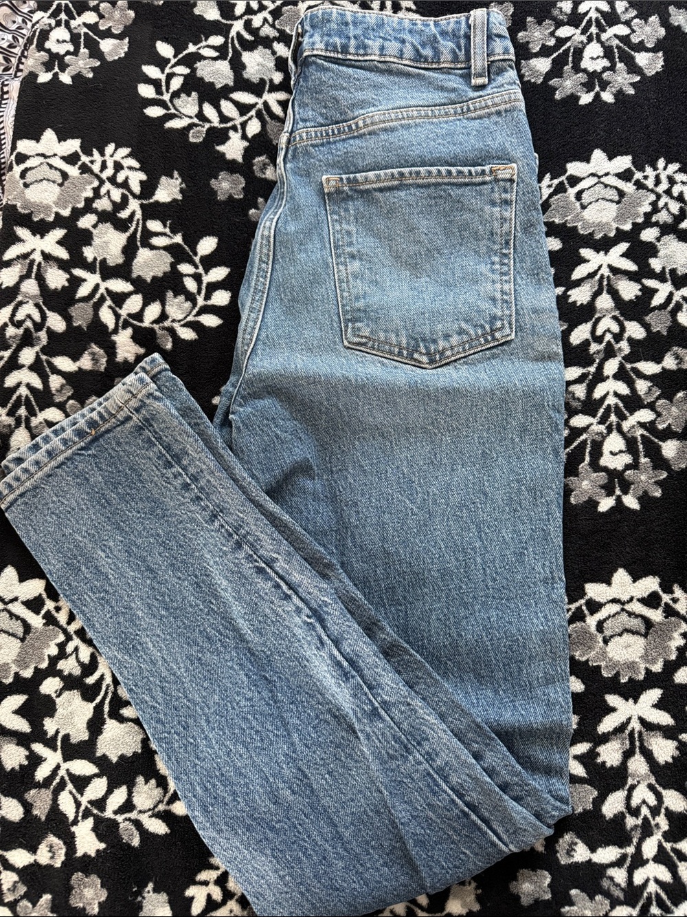 Free People Light Blue Straight Leg Jeans
